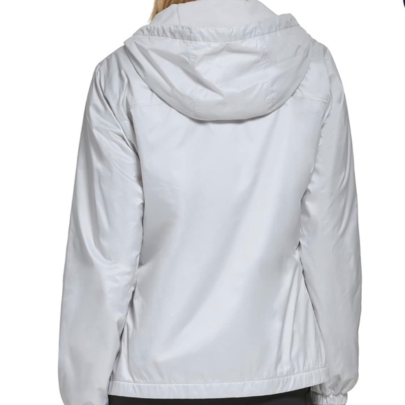 🟣 LIKE NEW! Calvin Klein Womens Zip Front Light Green Windbreaker size Large - Picture 3 of 8